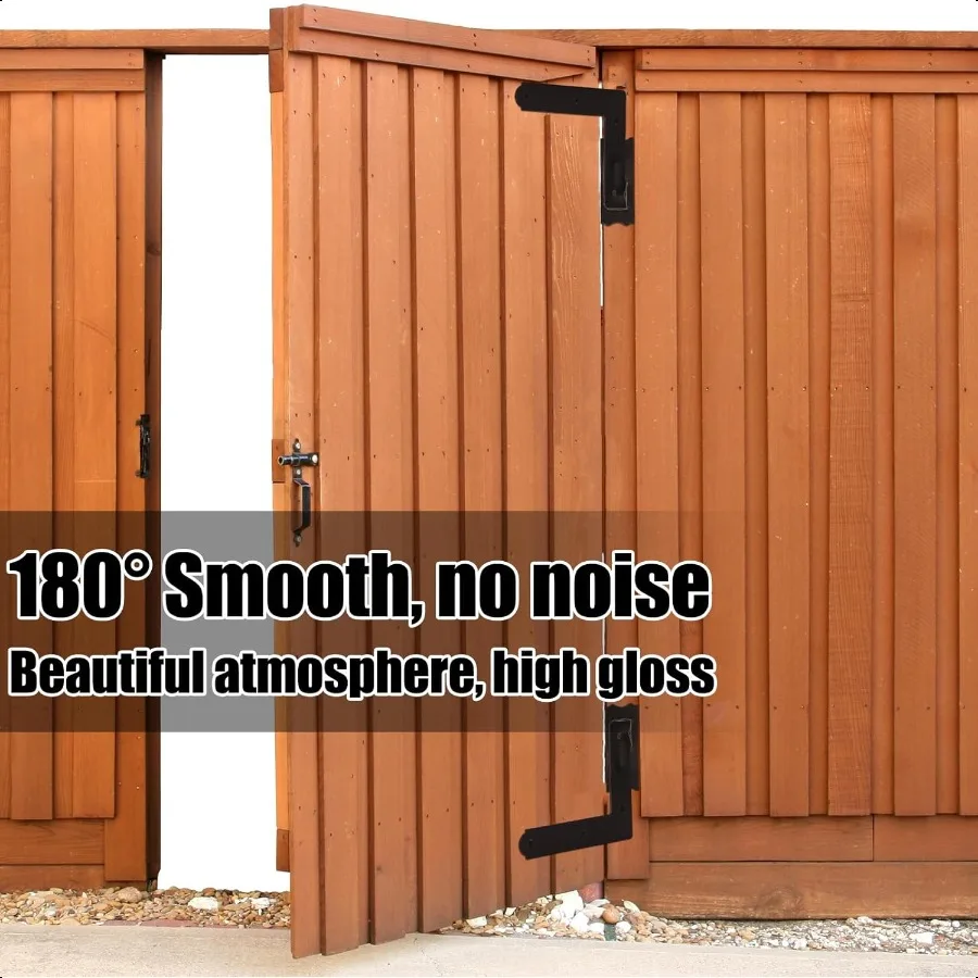 16 عبوة من 8 أزواج من مفصلات مصراع الصلب العمياء 11 16 بوصة مصراع الحديد المطاوع الأسود يرفع المفصلات القابلة للعكس للخدمة الشاقة