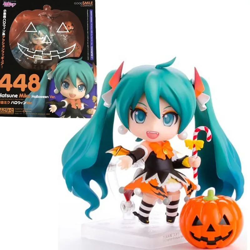 Original Gsc Halloween Hatsune Miku Pumpkin Hatsune Clay Brand New Spot 10cm Anime Collection Decration Model Kids Toys Gifts