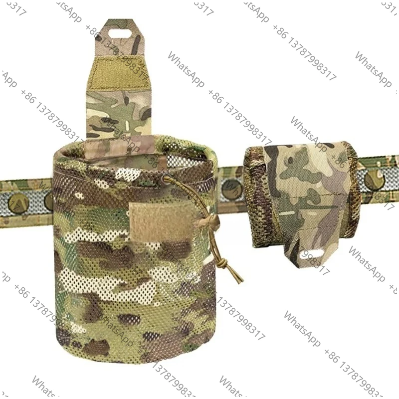 Tactical Drop Pouch Mag Mesh Dump Bag MOLLE Folding Storage Pack for Magazine Recycling Camping Medical Kit Hunting Equipment