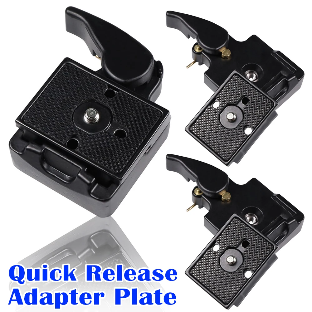 323 Quick Release Plate Clamp Adapter for Manfrotto 200PL-14 Camera Tripod