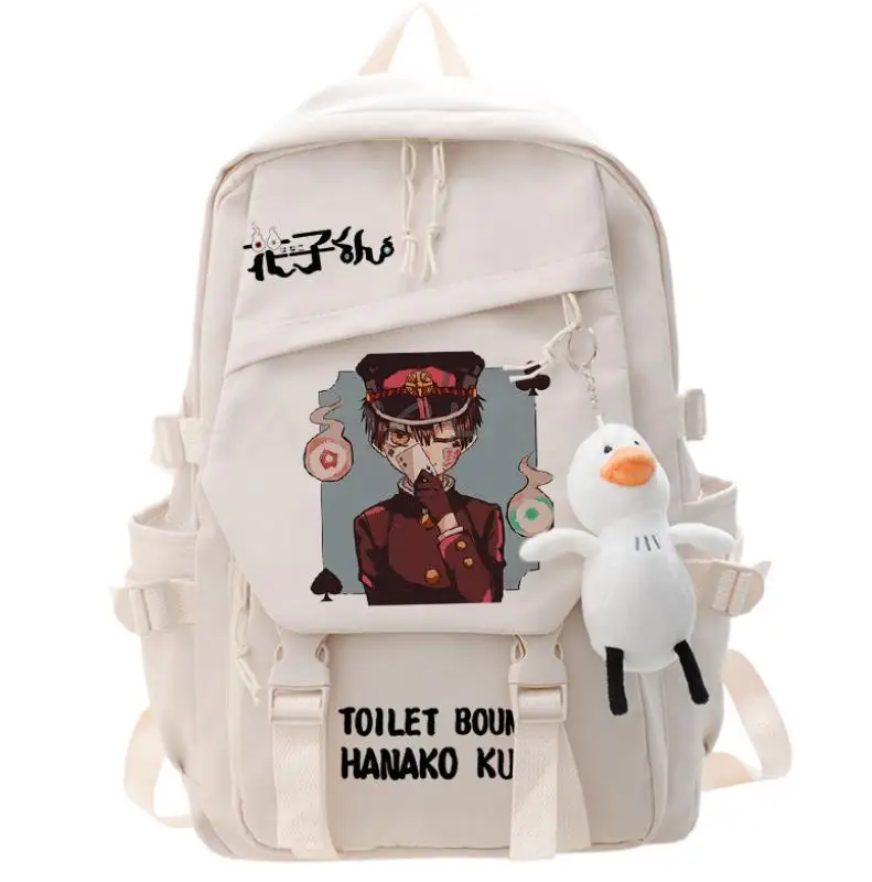 Anime Toilet-Bound Jibaku Shounen Hanako-Kun Hanako Kun Cosplay Student School Backpack Unisex Fashion Bags Travel Laptop Gifts