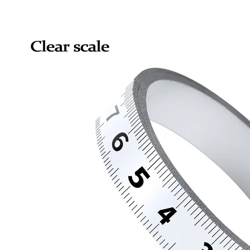 1M Stainless Steel Miter Track Tape Measure Self Adhesive Metric Scale Ruler Rust-Proof Durable And Wear-Resistan Ruler