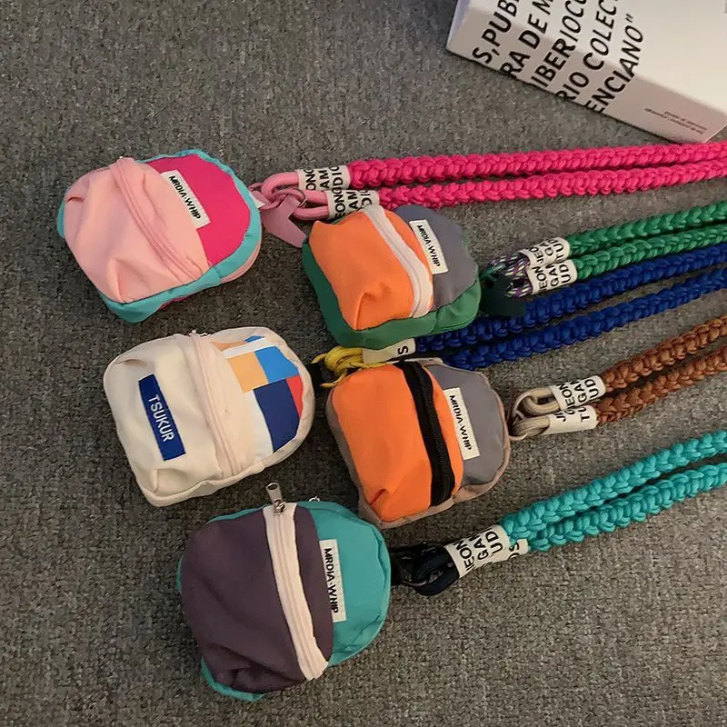 

Phone case, lanyard, coin purse, twist rope, diagonal cross rope, neck, side cross storage bag, lanyard, anti-loss coin purse