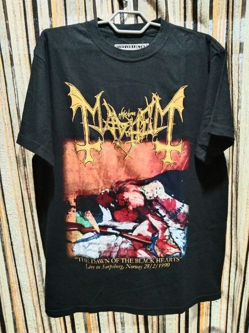 

Mayhem Band Tshirt, Vintage Mayhem Retro Unisex Tshirt Reprint All Size KH4046
