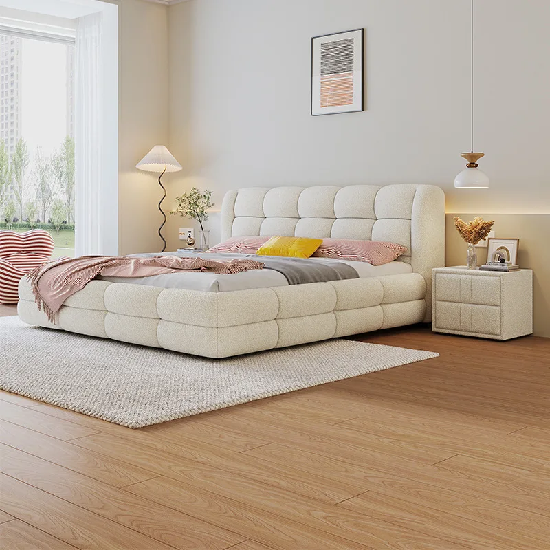 

Jane teddy velvet modern simple master bedroom 1.8 meters Nordic double bed fabric