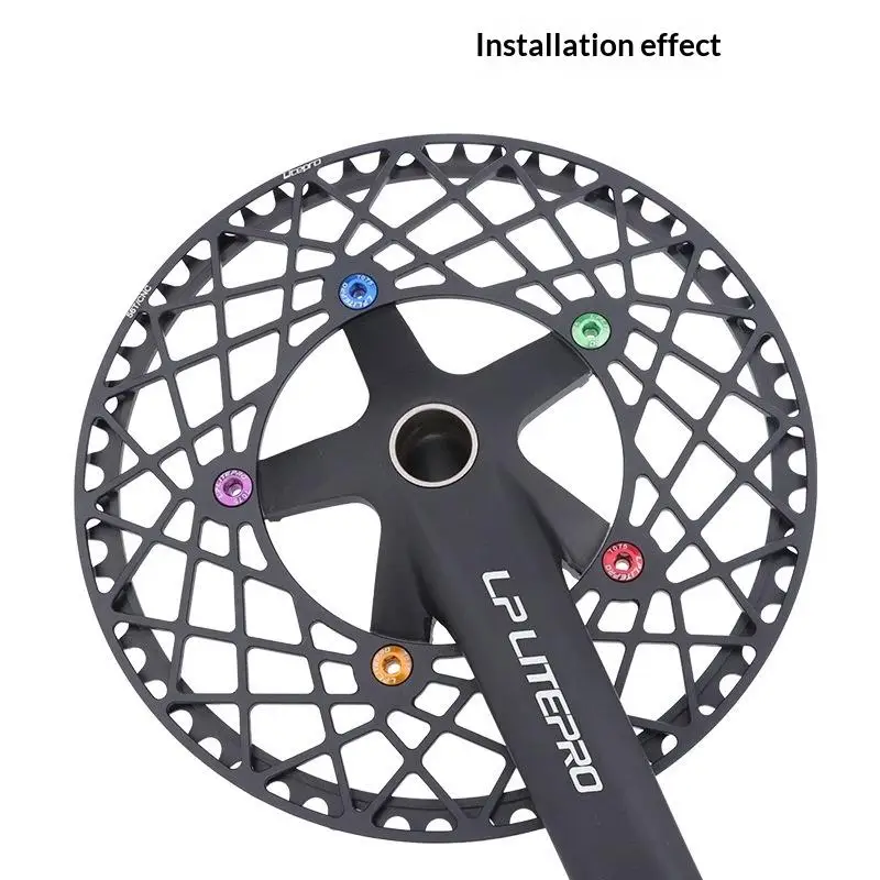 5 قطعة المسمار ضرس الدراجة 9.5 مللي متر واحد/مزدوجة سلسلة الترباس الموضوع لوحة القرص المسمار لقسم كرنك الدراجة الطريق الجبلية