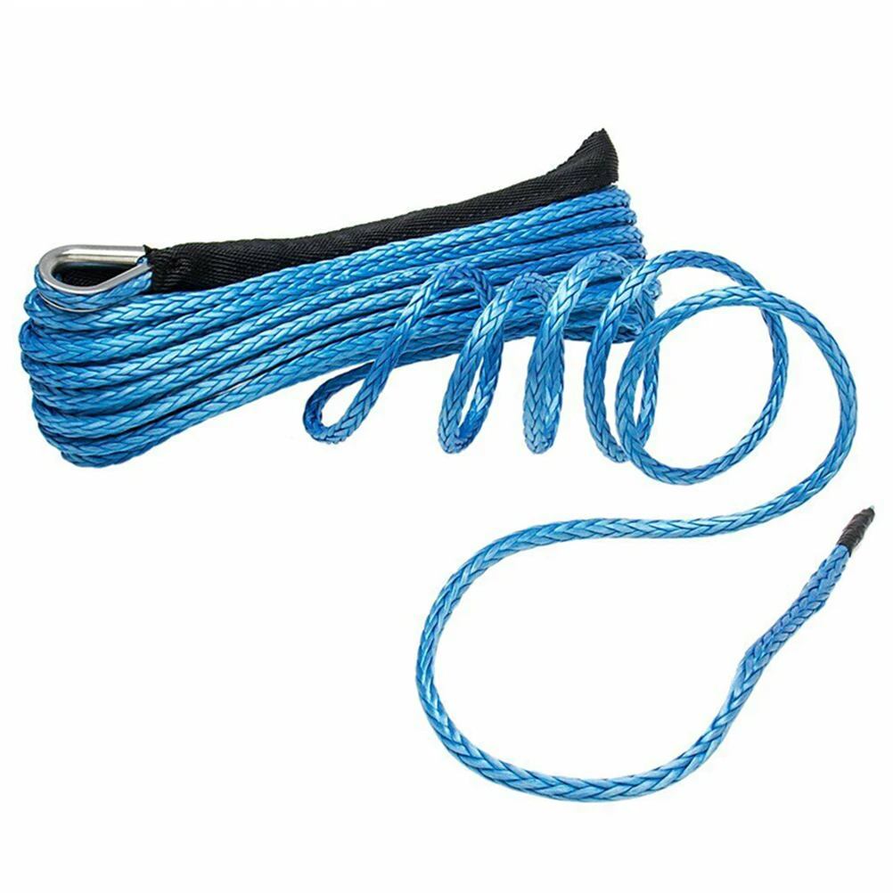 

1pc Car Trailer Towing Rope Durable Nylon Steel Tow Strap Heavy Duty Winch Rope For Vehicle Truck Suv Recovery