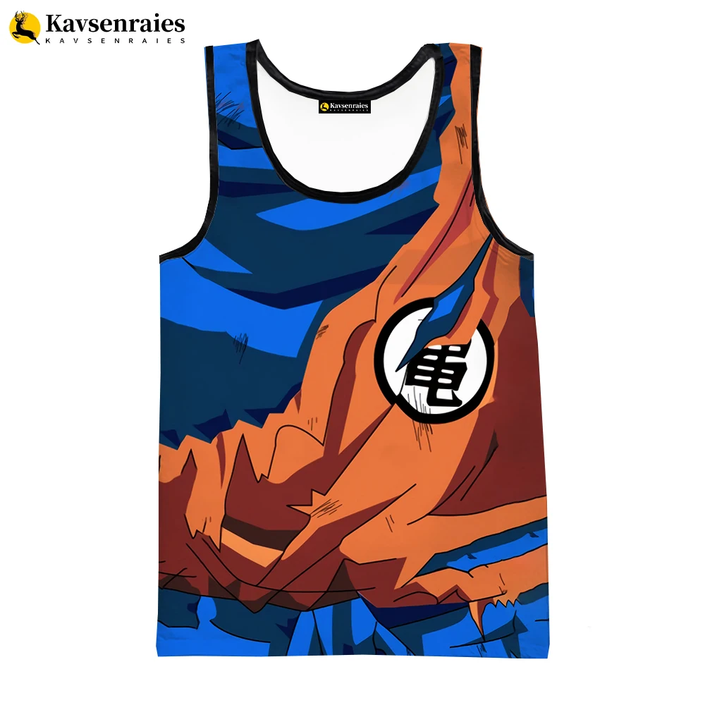 2023 New Anime Goku Cosplay 3D Tank Tops Men Summer Bodybuilding Streetwear Sleeveless Tops Tees Unisex Fashion Casual Cool Vest