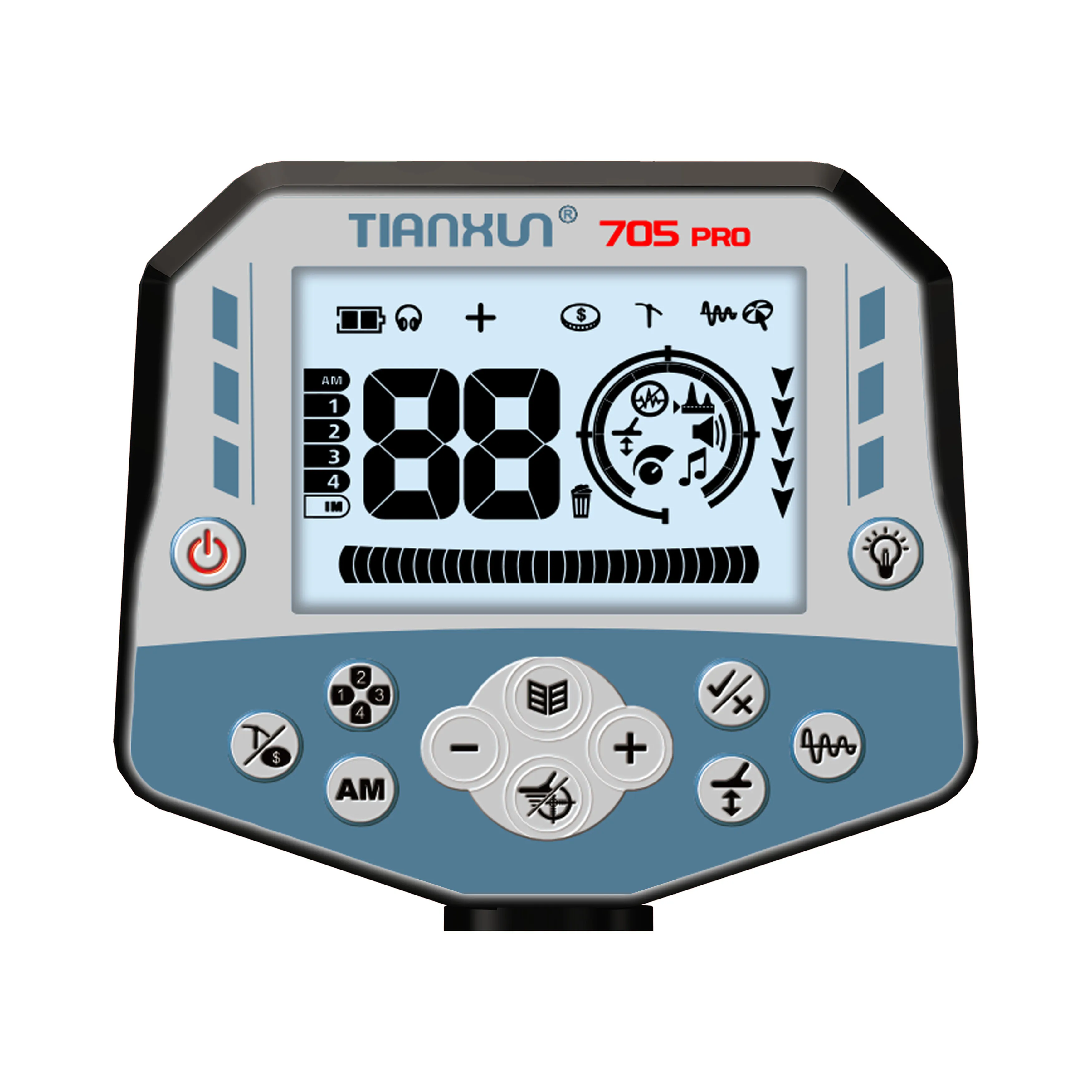 Gold Machine Detector TX-705 PRO Treasure Hunting Gold Underground Long Range Tianxun 3M Lithium Battery Detector De Metales Oro