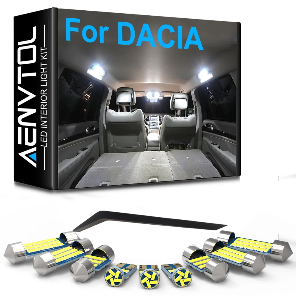 Auto-Innenraum-LED-Leuchten Canbus für DACIA Duster Dokker Logan U90 K90 F90 L90 152 Lodgy Sandero Auto-Dachleuchte, Leseleuchte, Kartenleuchte