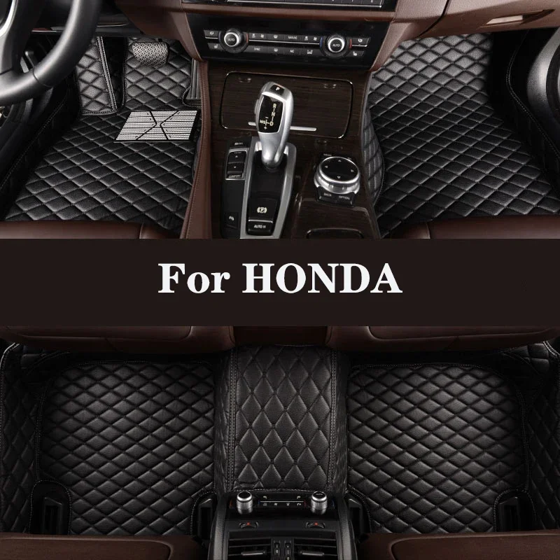 

Full Surround Custom Leather Car Floor Mat For HONDA Jade Pilot (6seat) Stream (7seat) Auto Parts