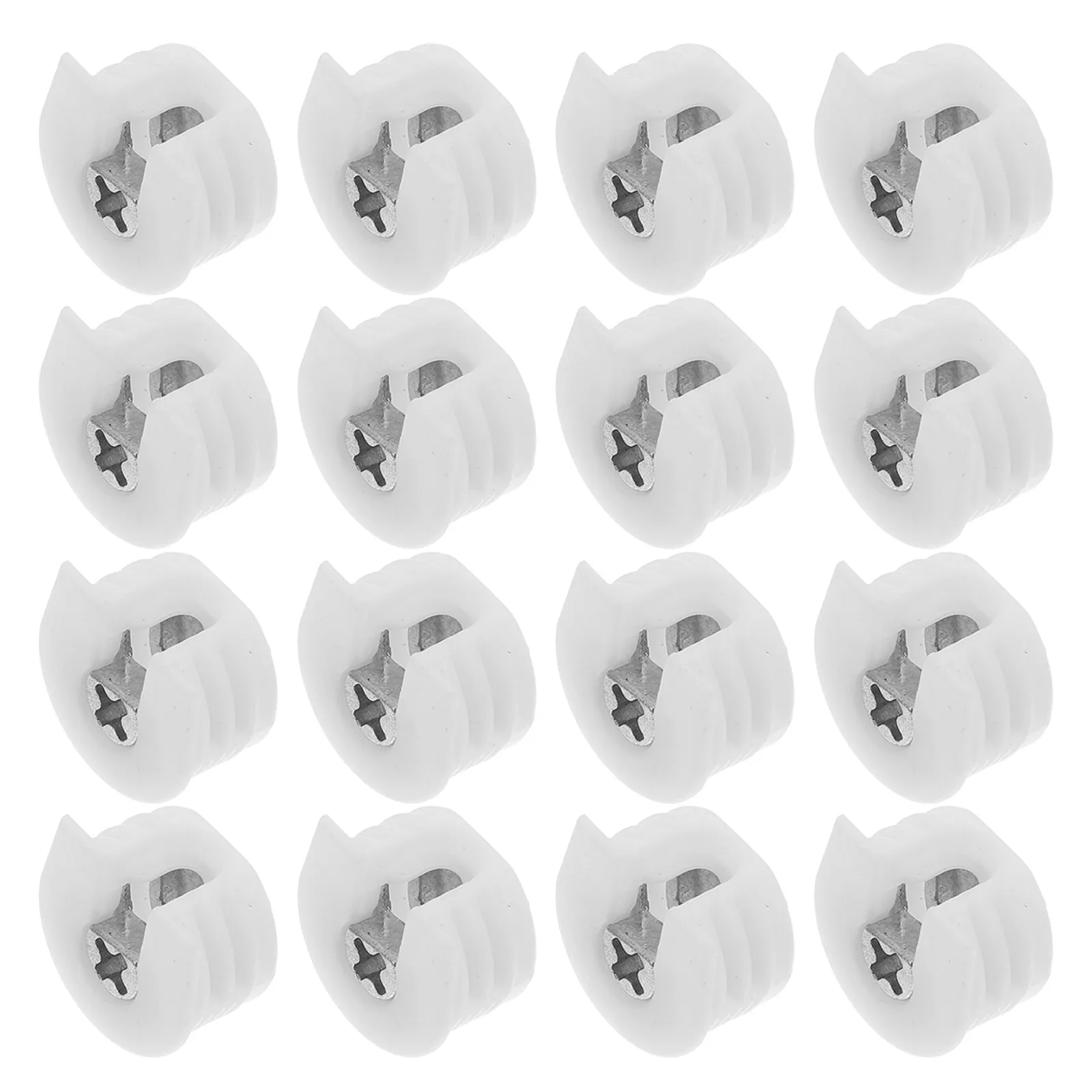 20Pcs Furniture Cam Lock Connectors Invisible Shelf Support Cabinet Fasteners Cam Connectors Hidden Divider Pegs Furniture