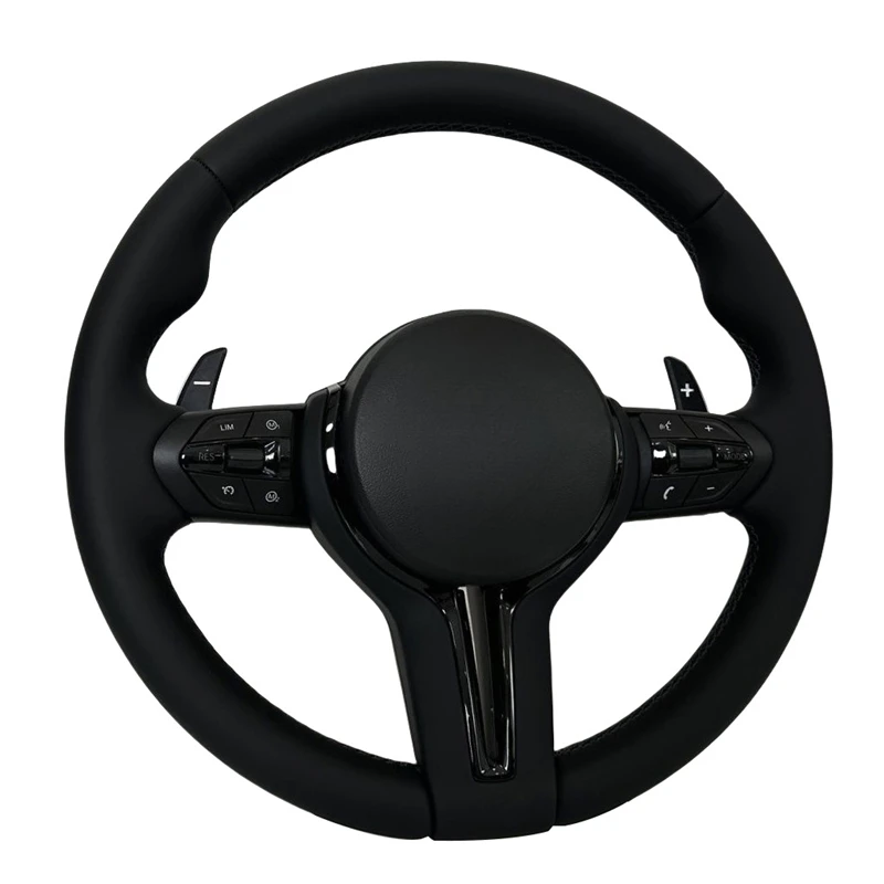 

Interior M Series Leather Steering Wheel For BMW M3 M5 F20 F22 F23 F30 F33 F34 X1 F48 X5 F15 X3 F25 F80 E90 E70 E84 With Paddles