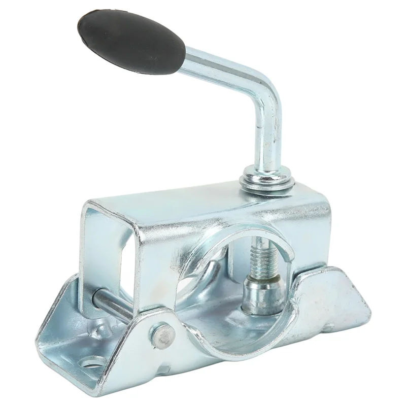 

Trailer Jack Wheel Split Clamp Clamp Split Fixing Bracket Prop Stand Support Mount For 48Mm/1.89In Pipe Diameter
