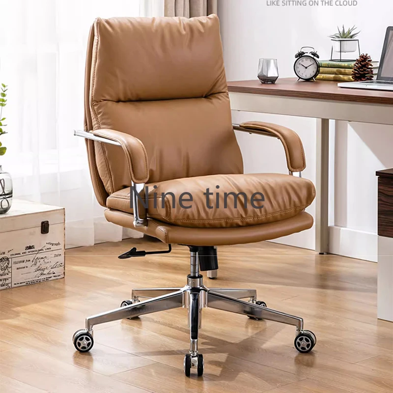 

Stool With Wheels Office Desk Chairs Luxury Chair Student Armchairs Backrest Relax Home Gamer Pc Relaxation Armchair Furniture