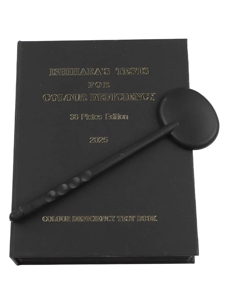 Color Vision Screening 19*14.8*4cm Ishihara Test Book Eye Shading Lenses Optometry Lenses Album-type Book Design