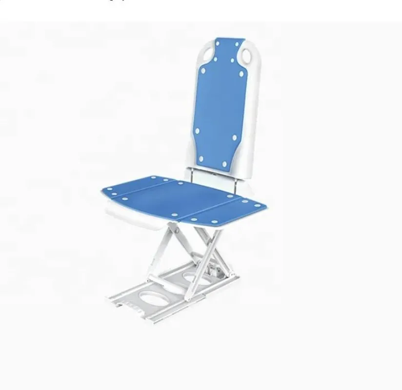 Electric Adjustable Shower Chair, Easy-Carry Collapsible Design for Elderly/Disabled, Height Adjustable Bath Seat