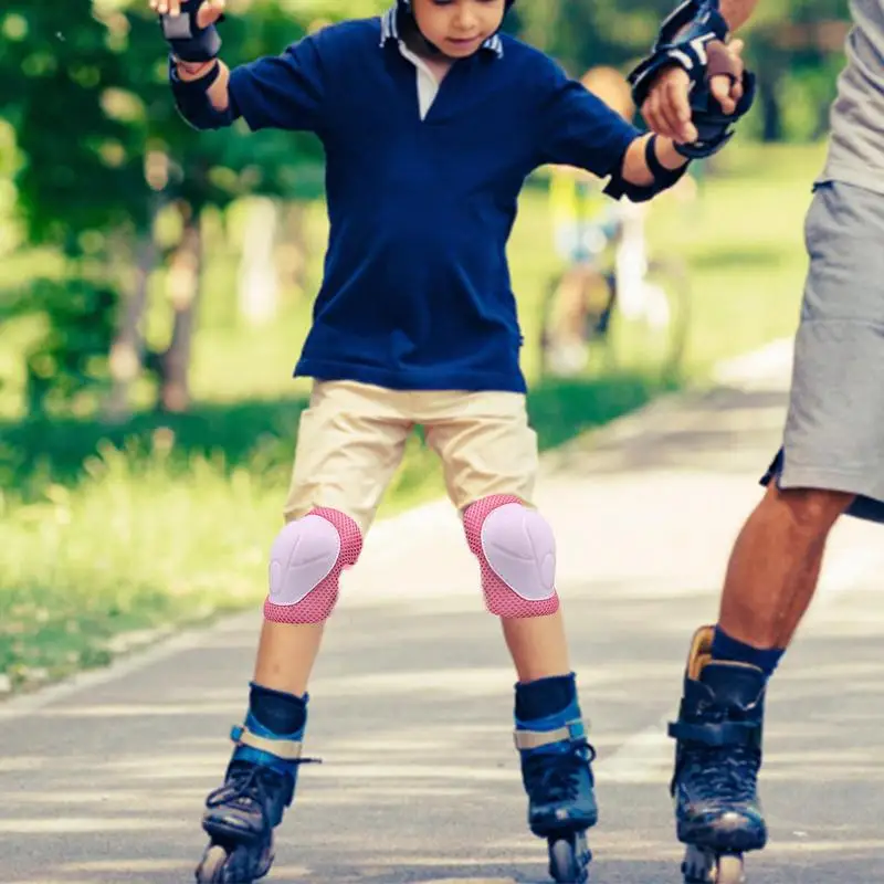 Kniebeschermers Voor Kinderen 6 In 1 Kinderen Kniebeschermers En Elleboogbeschermers Set Kids Kniebeschermers En Elleboogbeschermers Polsbeschermer Voor Scooter