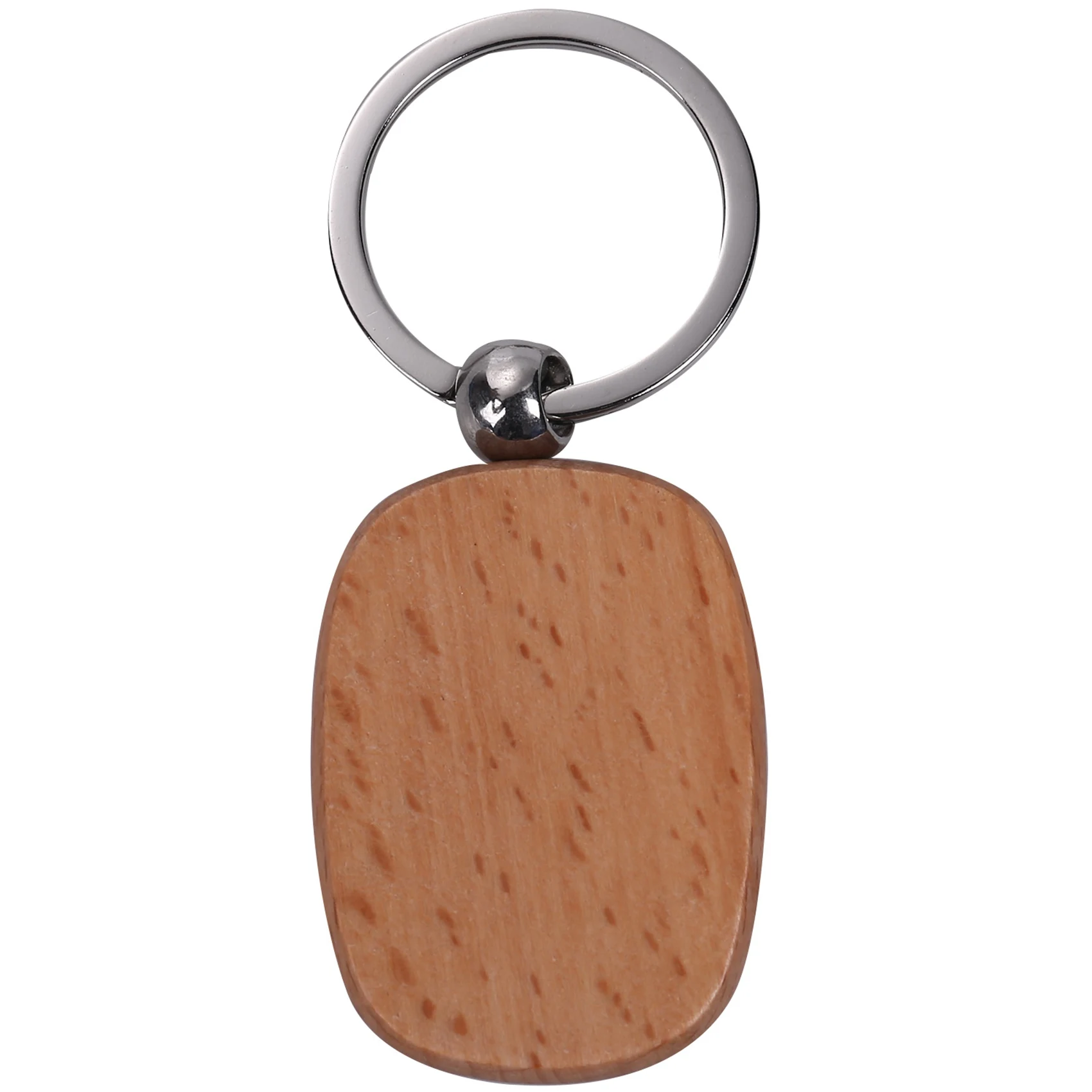Ingenious-40 Pcs Blank Wood Wooden Keychain DIY Custom Wood Key Chains Key Tags Anti Lost Wood Accessories Gifts (Mixed Design)