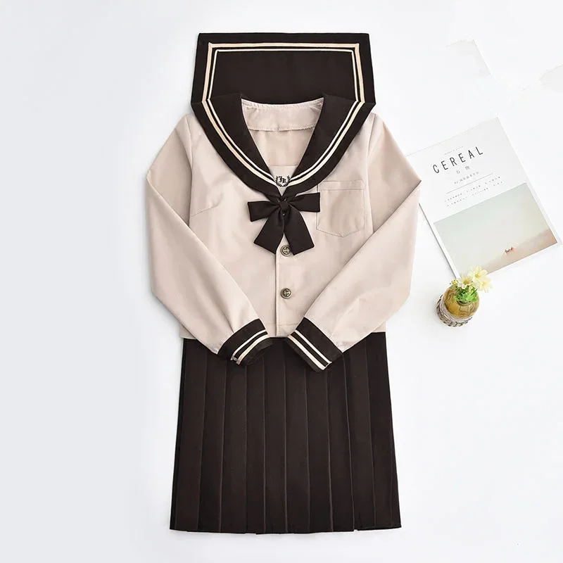일본과 한국 학생 교복 JK 유니폼 애니메이션 코스프레 선원 유니폼 클래스 Cyanosis 유니폼 여성 패션 학교 소녀