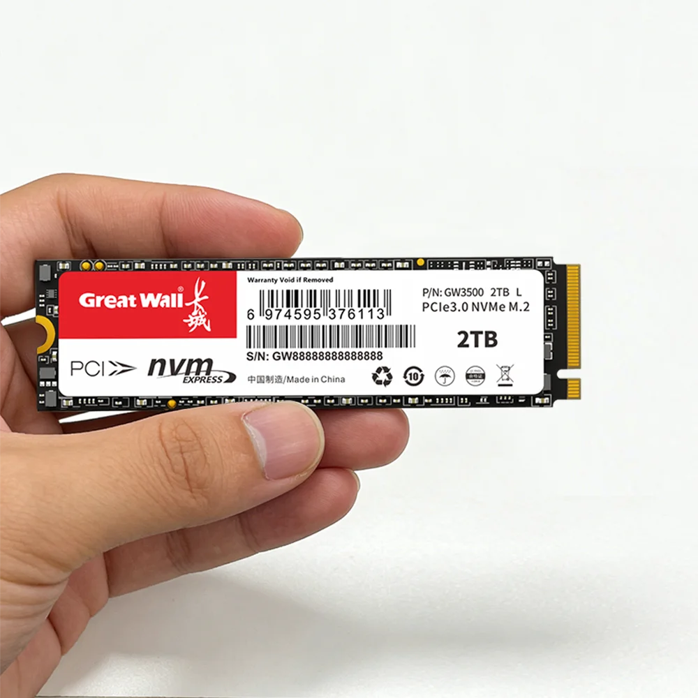Great Wall SSD M2 NVME 512GB 256GB 1TB Ssd M.2 2280 PCIe 3.0 SSD Nmve M2 Hard Drive Disk Internal Solid State Drive for Laptop