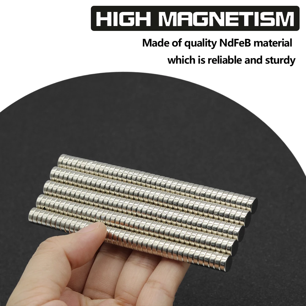 8x3mm N35 NdFeB Round Neodymium Magnet Super Strong Permanent Powerful Magnets Refrigerator DIY Craft Multi‑Purpose Magnetic
