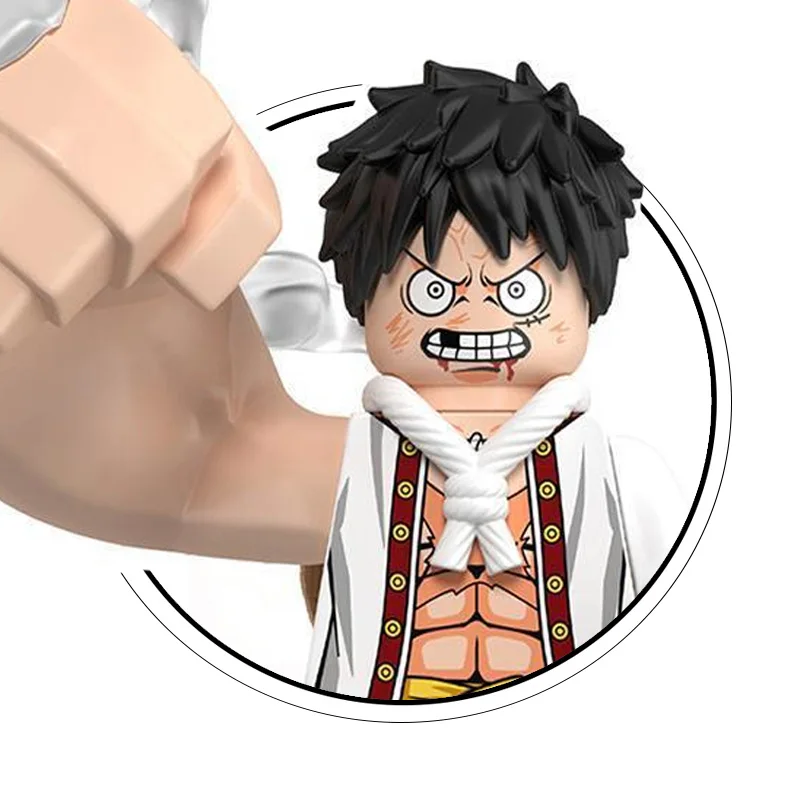 72-teiliges Neues Modell Luffy Zoro Nami Sanji Chopper Bausteine Mini-Actionfiguren Zubehör Weihnachtsgeschenke für Kinder