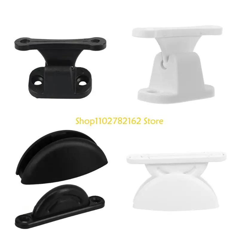 

547B 2Pieces Nylon Door Catches Latches Stoppers Fit for Stable Motorhomes Boat Interiors Improved Safety in Campers Caravans