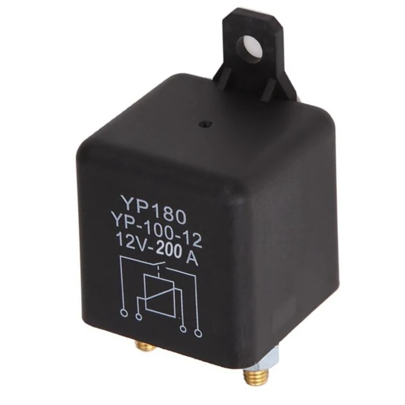 High Current 4 Pin Car Relay 12V 200A Car Truck Motor Automotive Relay Continuous Type Automotive Relay Normally Open