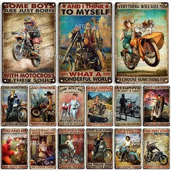 Artisian Motorcycle Metal Sign Motorbike  Tin Plaque Racing Riding Decorative Poster Wall Decor Garage Bar Pub Club Hotel Cafe