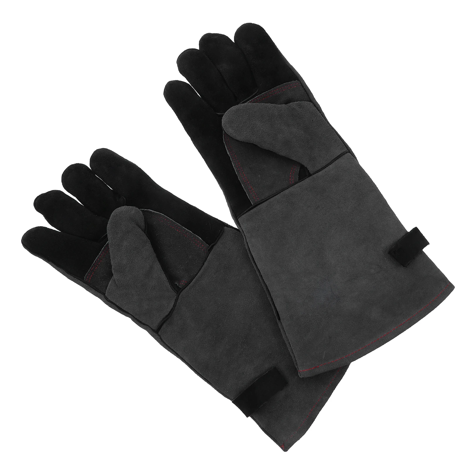 

Heat Resistant Gloves High Temperature Professional Proof Cowhide Fireplace Stove Oven Work Grill Protection Mitts