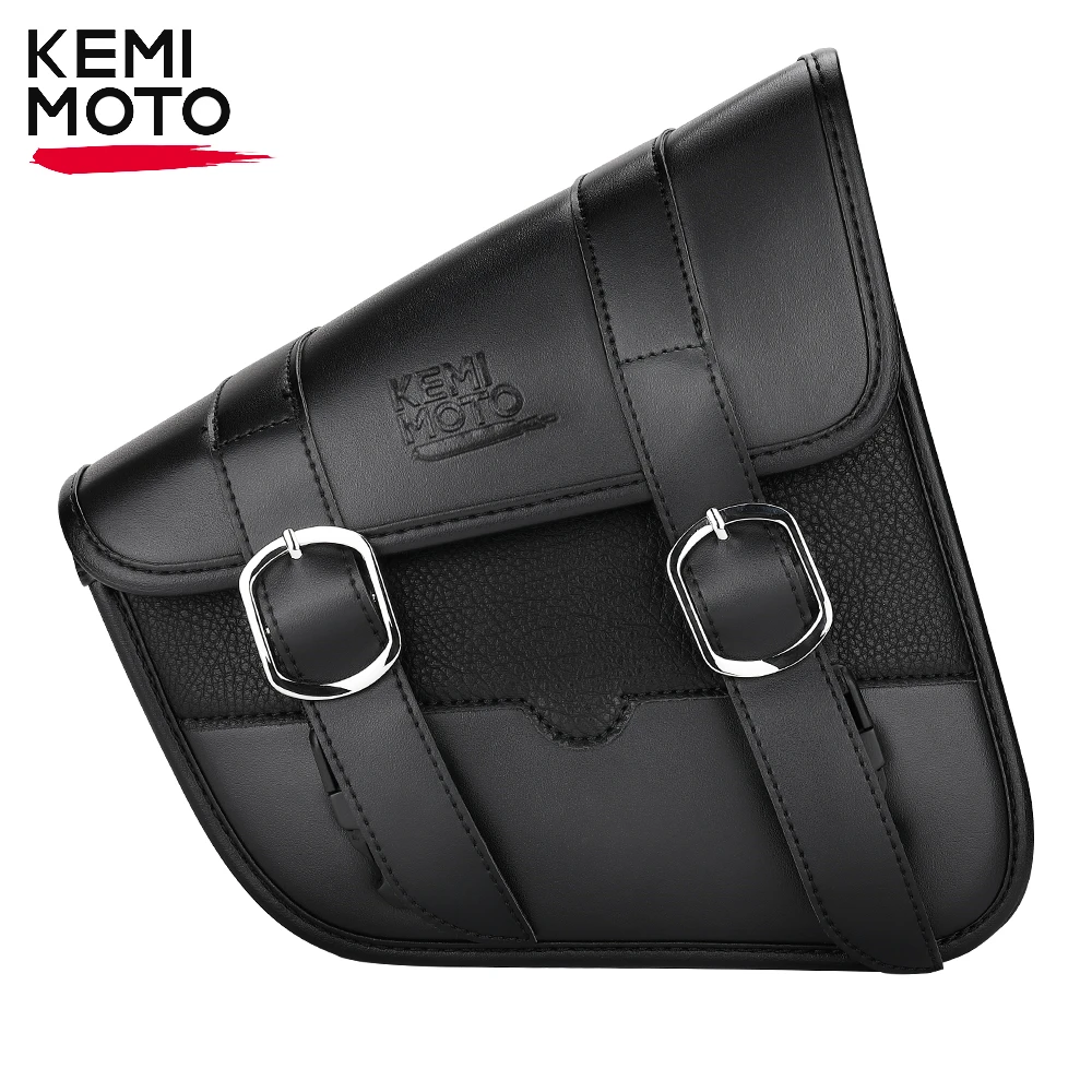 KEMIMOTO Motorcycle Saddlebag Swingarm Bag Waterproof Side Tool Storage Bag for Street 750 for Sportster Iron 883 1200 Side Bag