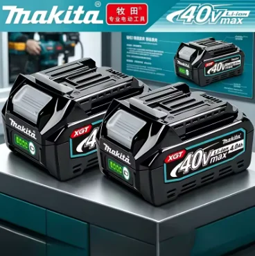 Genuine Makita 40V XGT Battery 4.0Ah BL4050 BL4040 High Output Long Runtime Fast Charge,for Makita 18V 6.0Ah Cordless Tools