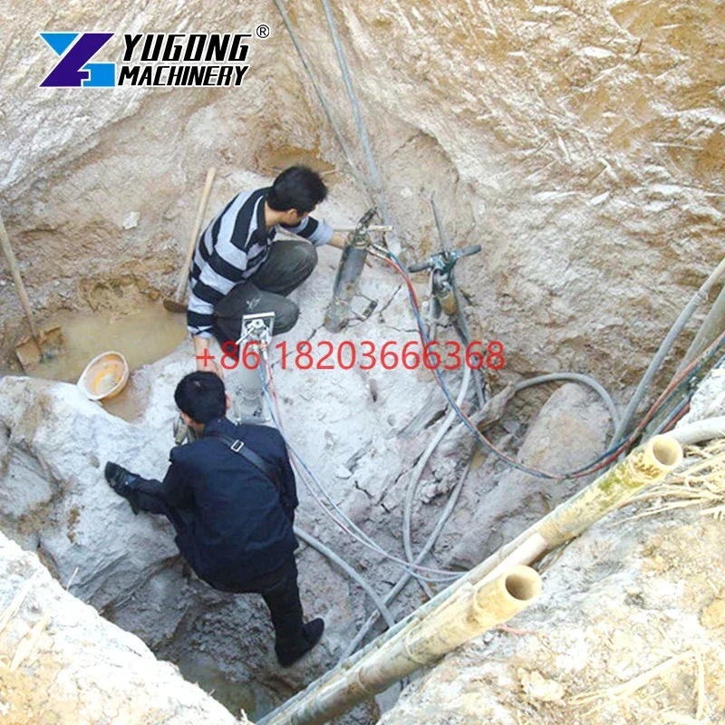 

YG Индивидуальный заказной портативный гидравлический дизельный раскалыватель камня (хит продаж)