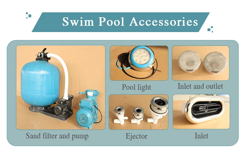 Biggest Backyard Luxury Design Swimming Pools Price Outdoor Spa Complete Kit in Ground Fiberglass 18 X 52 Swimming Pool