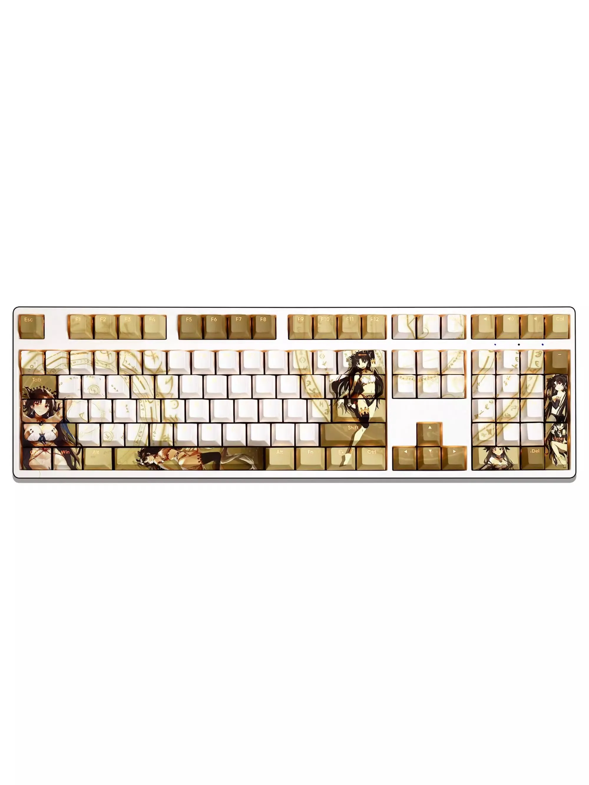 108 Keys/set ishtar Keycap PBT Backlit Keycaps Cartoon Anime Gaming Key Caps For ANSI 61 87 104 108 Keyboard