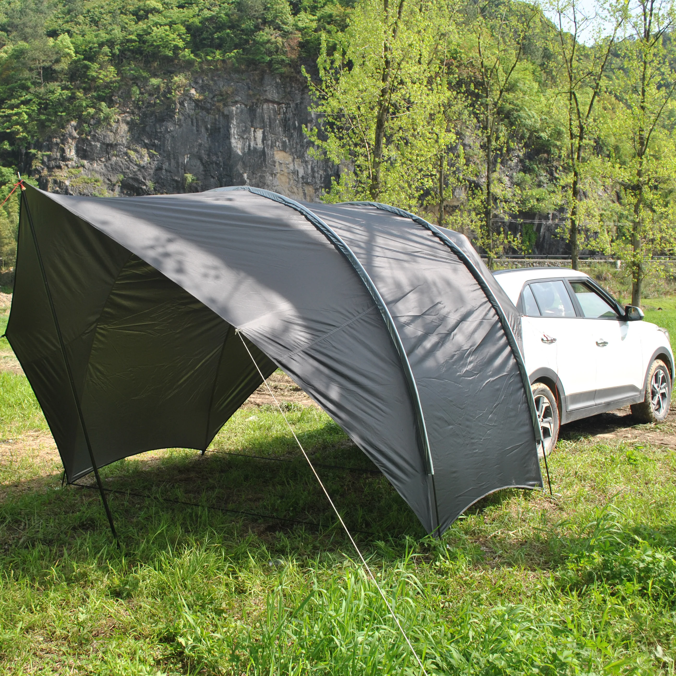 Waterproof Car Awning Sun Shelter,8 person SUV Canopy,Trunk tent,Trunk Canopy,Multi-use car rear Canopy,Car Tailgate Canopy