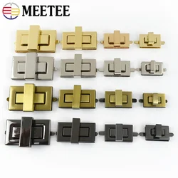 2/5Pcs Bag Square Lock Buckle Metal Turn Twist Locks Clasp for Handbag Purse Closure DIY Bags Repair Hardware Accessories