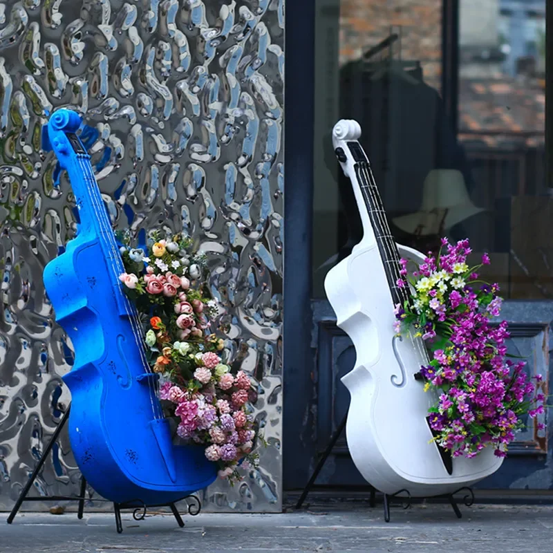 Courtyard Outdoor Garden Cello Floor-to-ceiling Ornament Real Estate New Store Opens Villa Balcony Decoration Gift