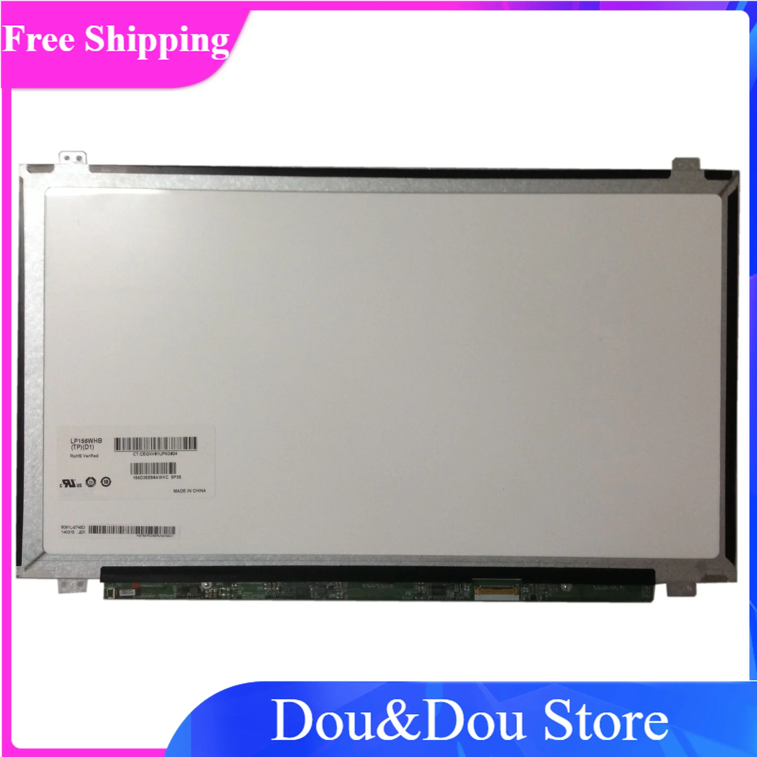 LP156WHB TPD1 fit NT156WHM-N12 LP156WHU B156XTN03.3 TPA1 B156XW04 V.8 V.7 30 pin LCD