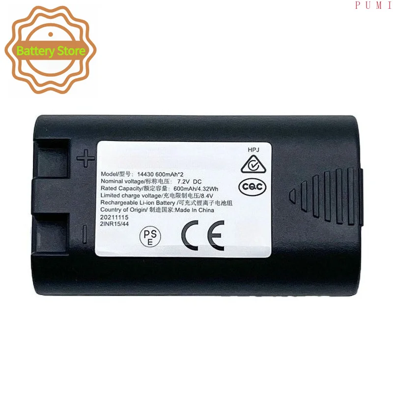 New 14430 Battery 600mAh 7.2V Rechargeable Battery For DYMO LabelManager 260 260P 280 260P, 14430, 1758458, S0895880 Battery view 2