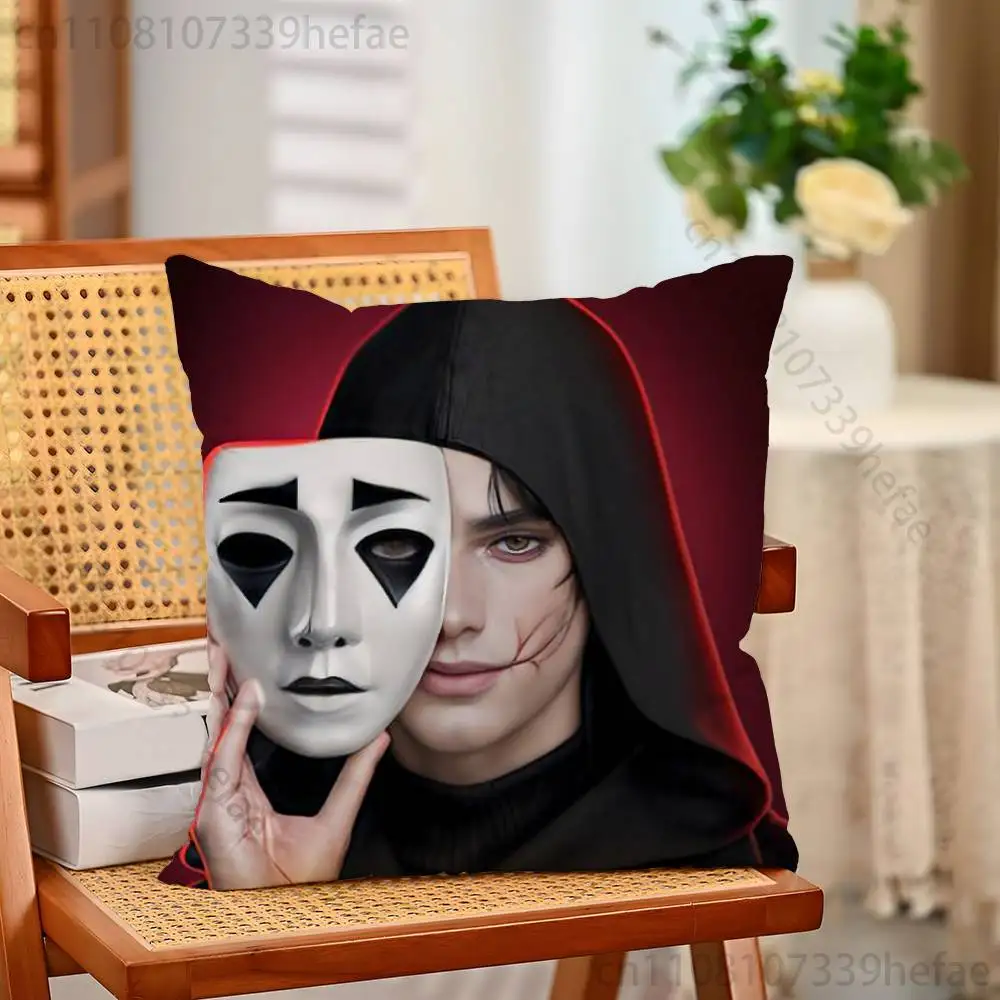 Game Romance Clubs Kissenbezüge für Schlafzimmer, Wohnzimmer, Sofa, Heimdekoration, Polyester-Kissenbezug mit Reißverschluss – Detail 2