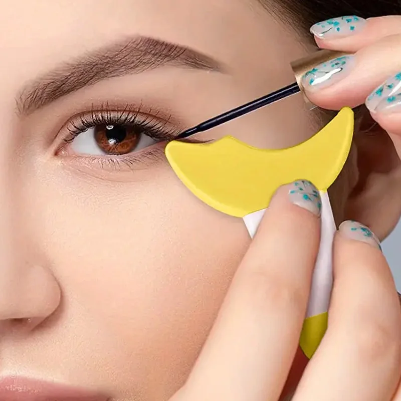 Mascara in silicone Scudo per ciglia Applicatore Strumento di protezione Ciglia multifunzione Ombretto Cuscinetti Strumento guida per ciglia riutilizzabili