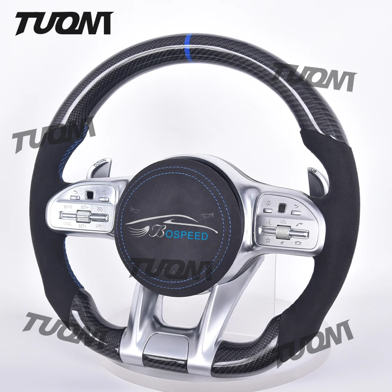 

Alcantara Carbon Fiber Steering Wheel For Mercedes Benz A B C E GLE Class W176 W205 W246 C117 W218