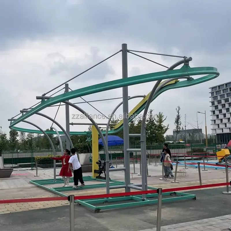 No Electric Roller coaster Rides Unpowered Pedal Mini Roller Coaster Ride Outdoor Theme Park Rides