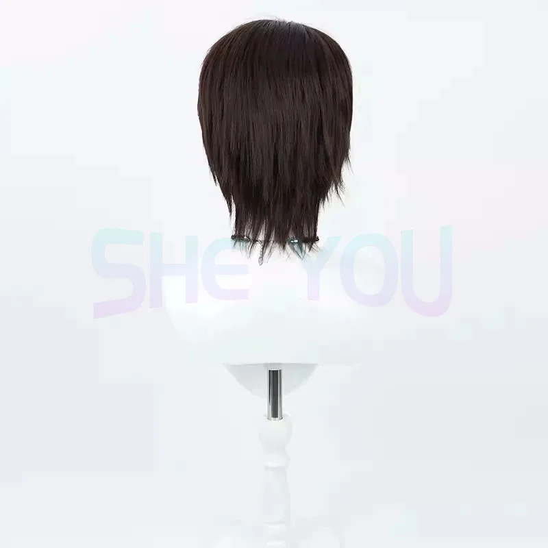 أنيمي بليتش أيزن Sōsuke تأثيري مقاومة للحرارة الشعر الاصطناعية هالوين لعب الأدوار حفلة + غطاء شعر مستعار مجاني