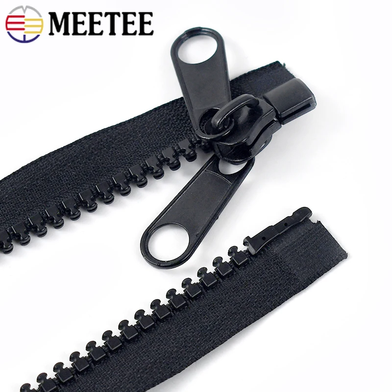 60-300cm 10# Resin Zipper Backpack Luggage Closure Zippers Tape Jacket Decor Zips Bag Replace Zip Repair Kits Sewing Accessories
