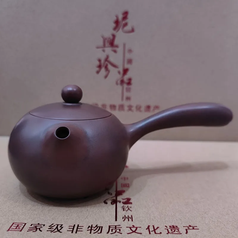 Side Handle Nixing Teapots Tea Pot Filter Tangyu Pot Beauties Handmade Nixing Clay Teaware Customized Gifts Drinkware Tea Set