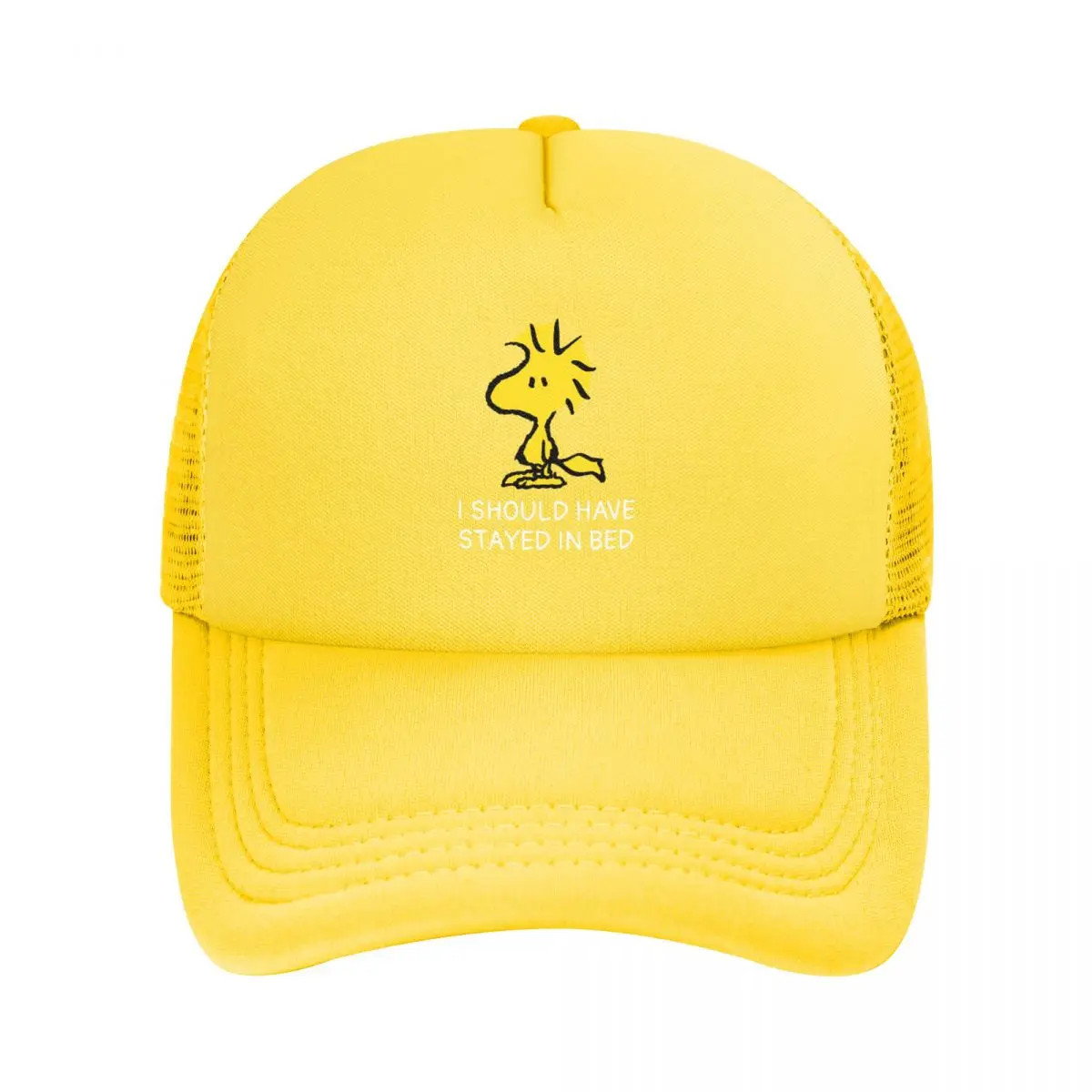 Peanuts Snoopy's Friend Woodstock Mesh Baseball Caps Sport Worker Cap Hats Breathable Polyester Sun Hats Summer Trucker Cap