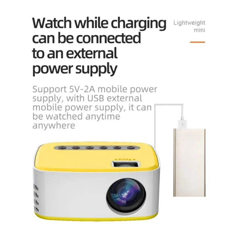 T20 WIFI Silent Mini Beamer High Power H4 Led ไฟหน้าโปรเจคเตอร์เด็กโปรเจคเตอร์ภาพวาดจอแสดงผล Mini ข้อมูลโปรเจคเตอร์แบบพกพา